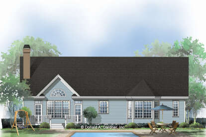 Ranch House Plan #2865-00387 Elevation Photo