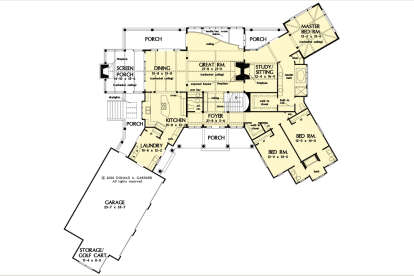 Main Floor  for House Plan #2865-00388