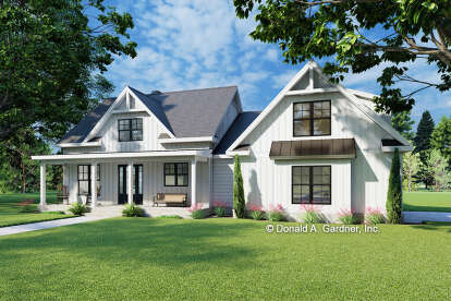 Modern Farmhouse House Plan #2865-00389 Elevation Photo