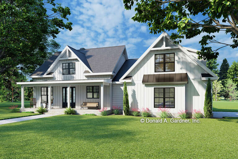 House Plan House Plan #29337 Angled Front Elevation