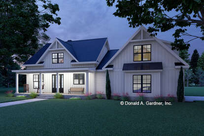 Modern Farmhouse House Plan #2865-00389 Elevation Photo