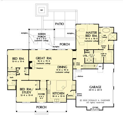 Main Floor  for House Plan #2865-00389