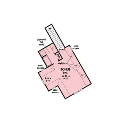 Bonus Room for House Plan #2865-00391