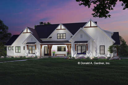 Modern Farmhouse House Plan #2865-00392 Elevation Photo