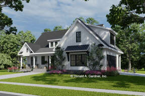 Modern Farmhouse House Plan #2865-00393 Elevation Photo