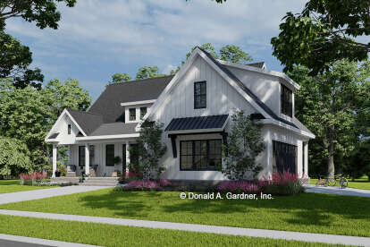 Modern Farmhouse House Plan #2865-00393 Elevation Photo