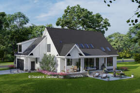 Modern Farmhouse House Plan #2865-00393 Elevation Photo
