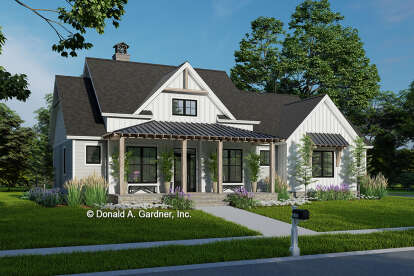 Modern Farmhouse House Plan #2865-00394 Elevation Photo