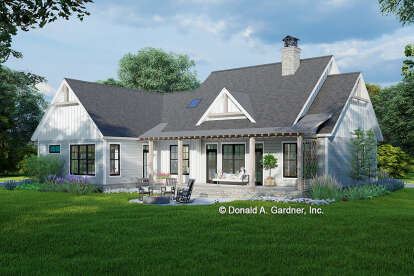 Modern Farmhouse House Plan #2865-00394 Elevation Photo