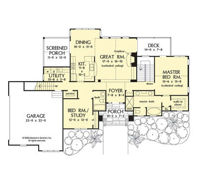 Main Floor  for House Plan #2865-00395