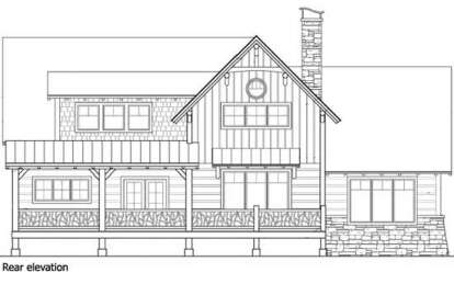 Mountain Rustic House Plan #8504-00177 Elevation Photo