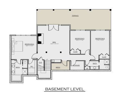 Basement for House Plan #8504-00177