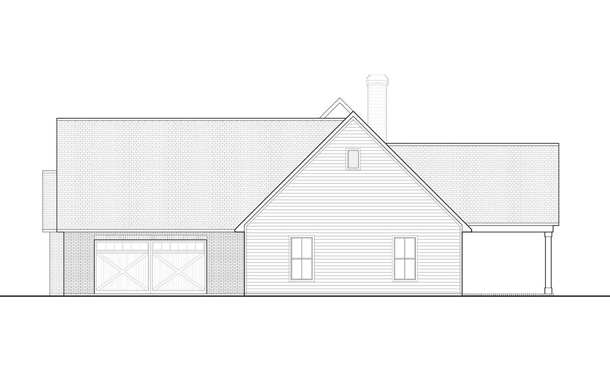 Modern Farmhouse House Plan #5614-00001 Elevation Photo