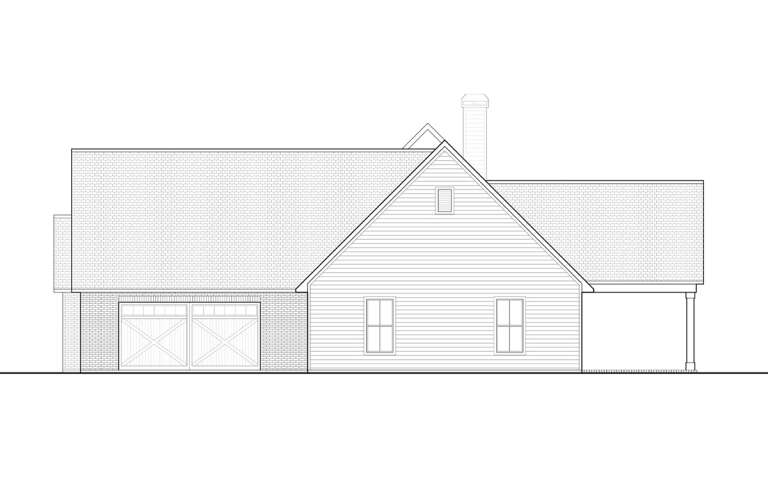 Modern Farmhouse House Plan #5614-00001 Elevation Photo