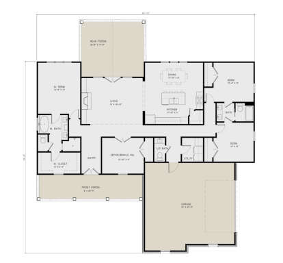 Main Floor  for House Plan #5614-00001