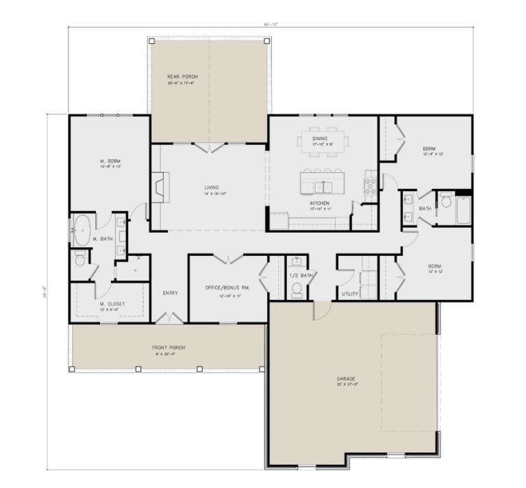 House Plan House Plan #29345 Drawing 1