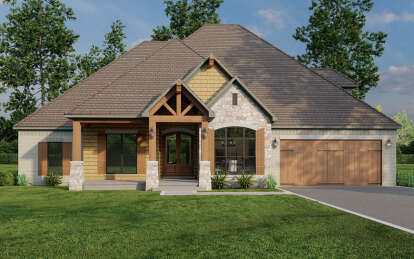 House Plan House Plan #29346 Angled Front Elevation