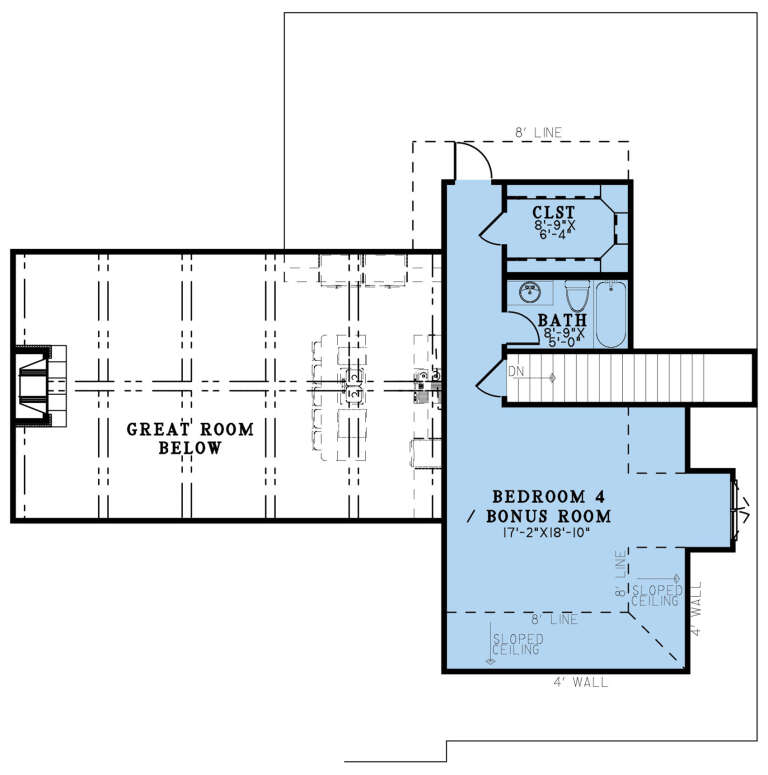 Craftsman Plan: 2,344 Square Feet, 3-4 Bedrooms, 2.5 Bathrooms - 4195-00019