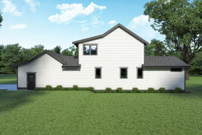 Modern Transitional House Plan #2464-00106 Elevation Photo