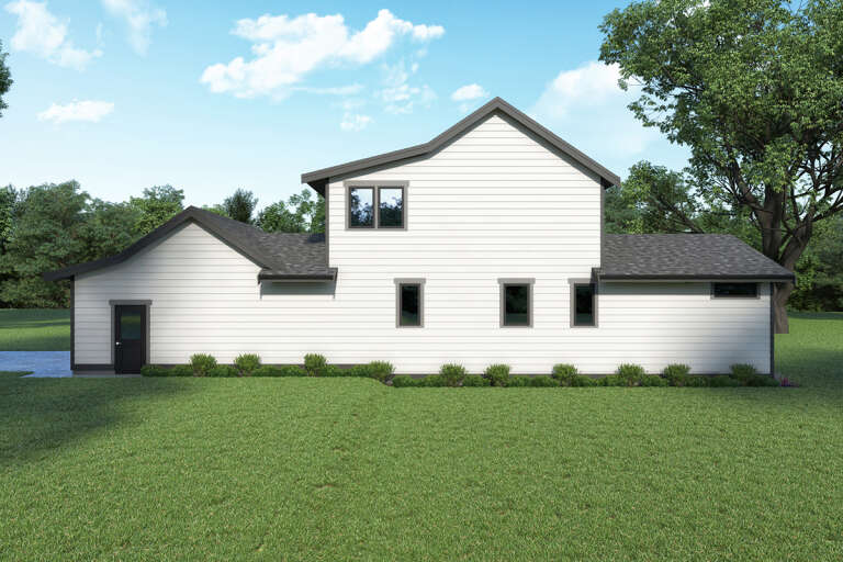 Modern Transitional House Plan #2464-00106 Elevation Photo