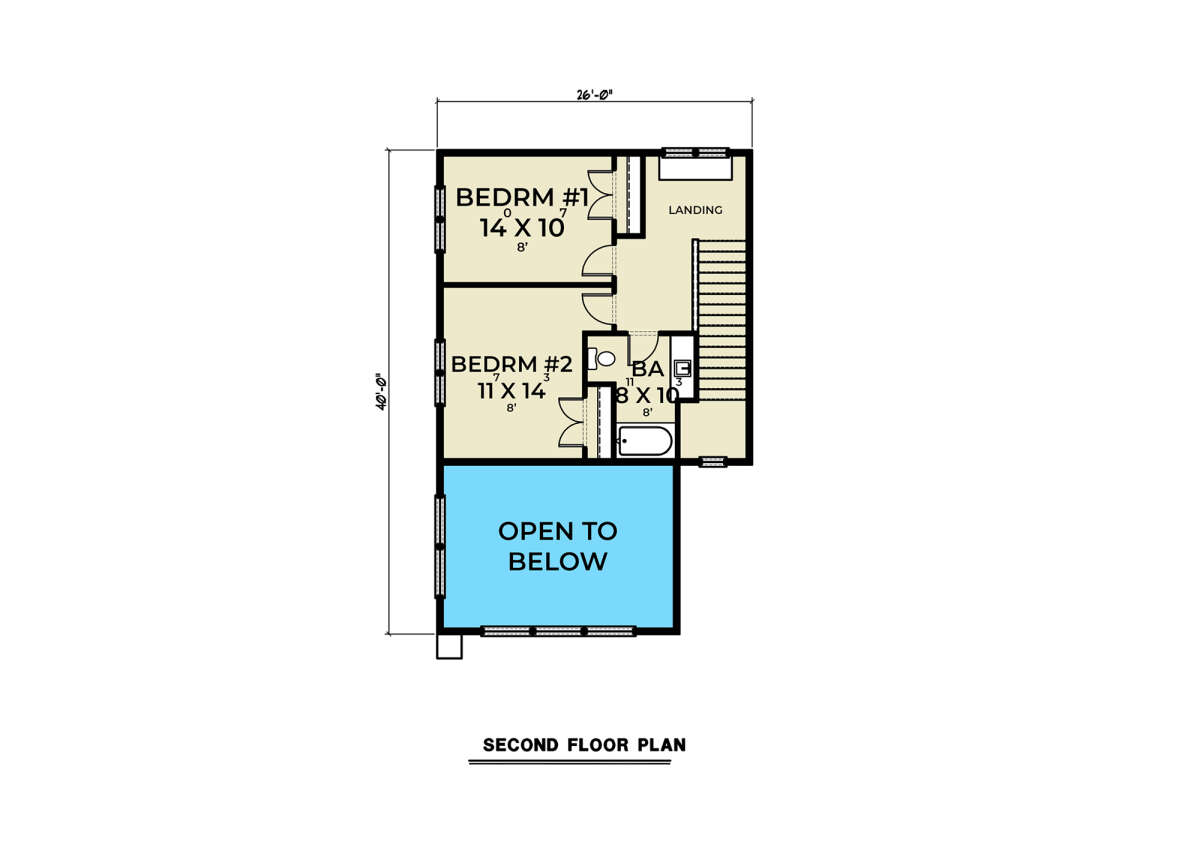 Second Floor for House Plan #2464-00106