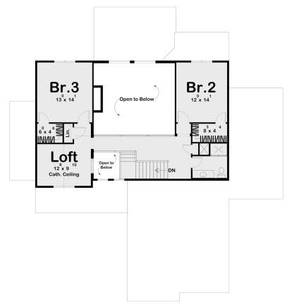 Second Floor for House Plan #963-00801