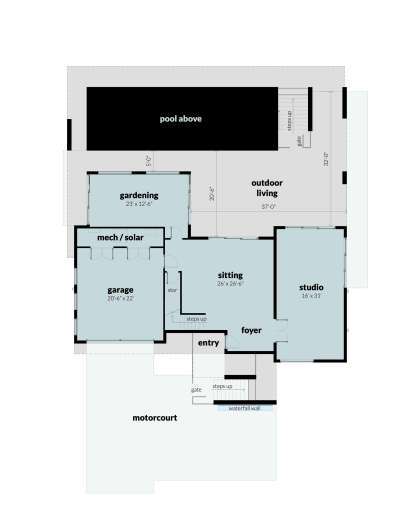 First Floor for House Plan #028-00194