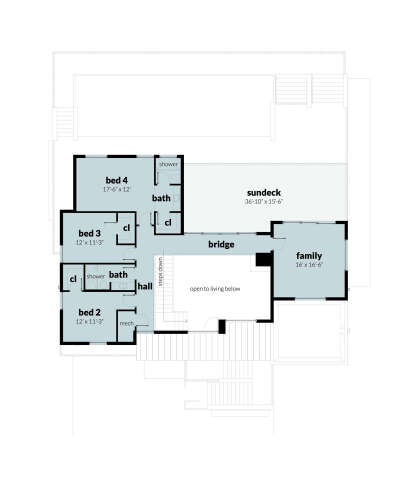 Third Floor for House Plan #028-00194