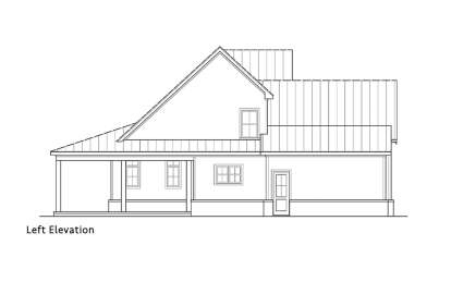 Modern Farmhouse House Plan #4195-00058 Elevation Photo