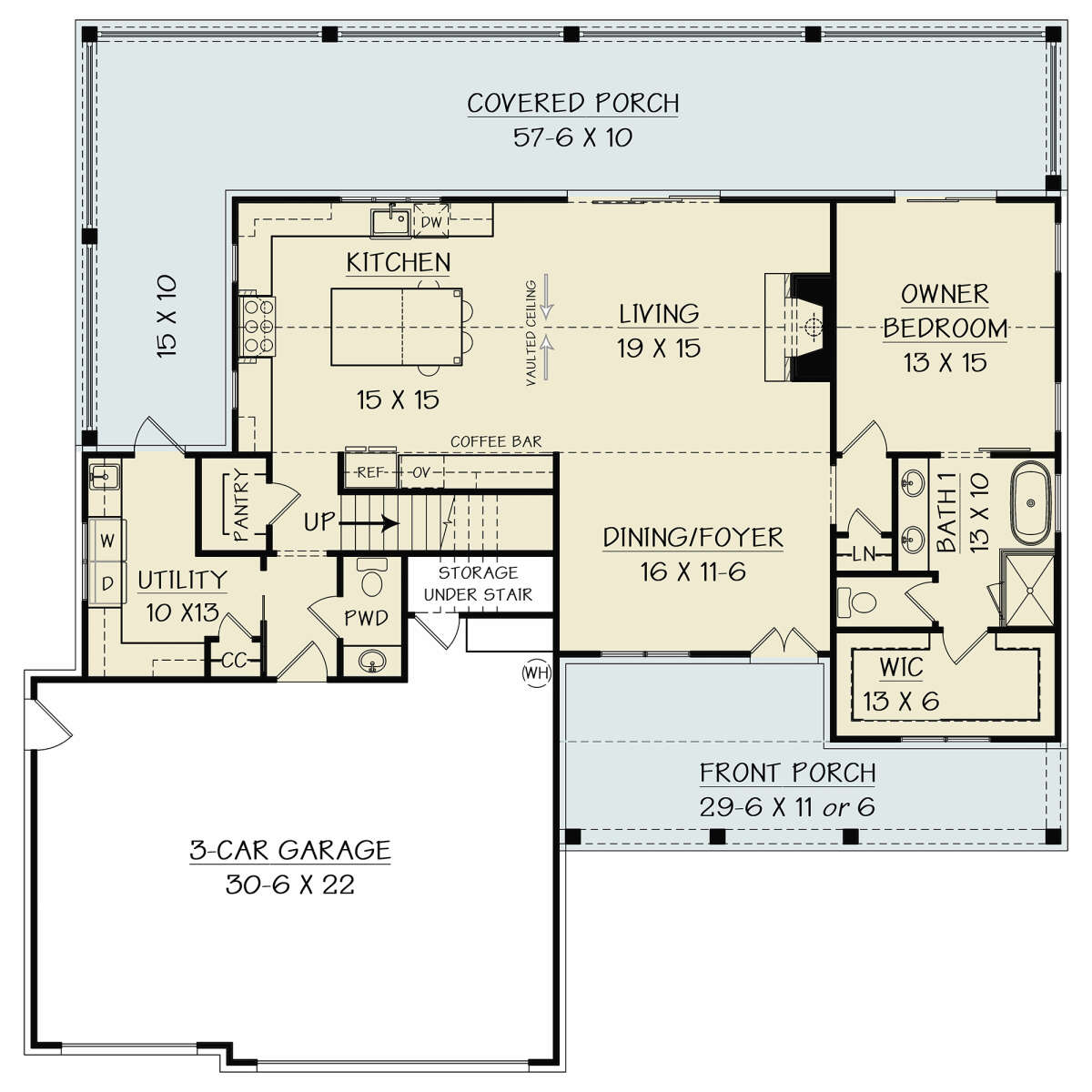 Main Floor  for House Plan #4195-00058