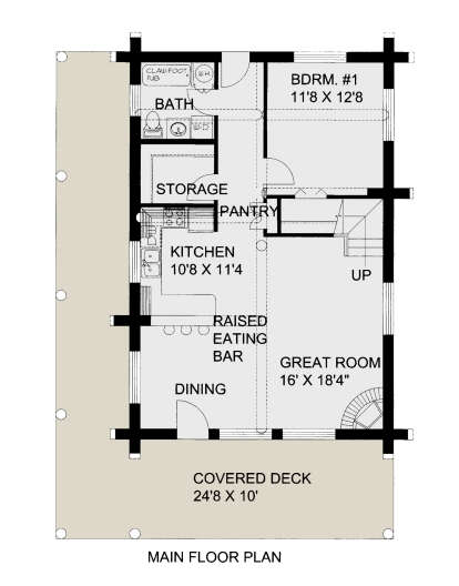 Main Floor  for House Plan #039-00736