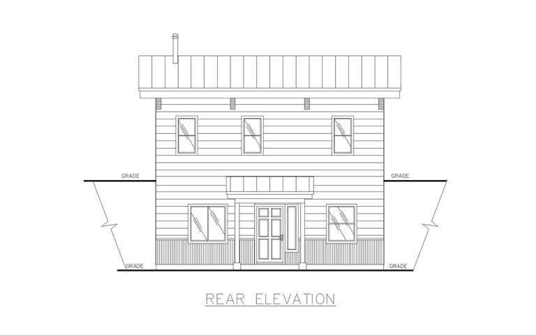 Modern House Plan #039-00737 Elevation Photo
