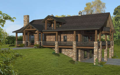 House Plan House Plan #29357 Angled Front Elevation