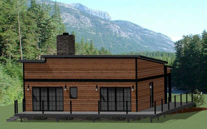 Cabin House Plan #6849-00140 Elevation Photo