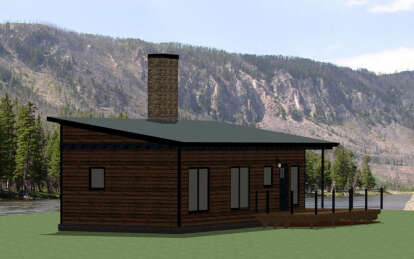 Cabin House Plan #6849-00141 Elevation Photo