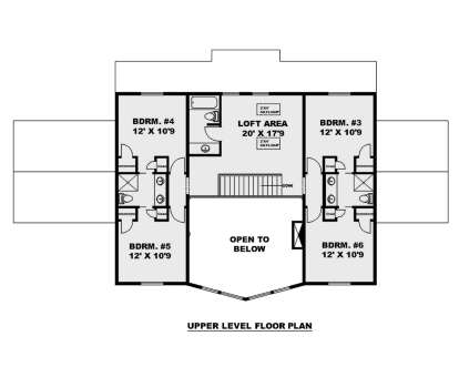 Second Floor for House Plan #039-00740