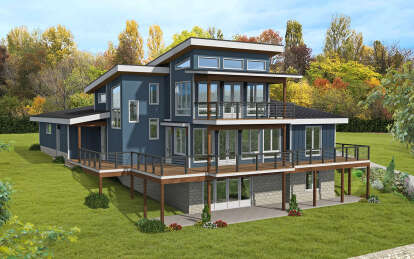 Contemporary House Plan #940-00801 Elevation Photo