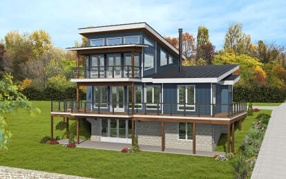 Contemporary House Plan #940-00801 Elevation Photo