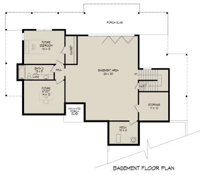 Basement for House Plan #940-00801