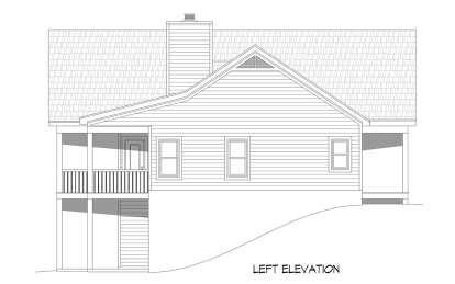 Lake Front House Plan #940-00802 Elevation Photo