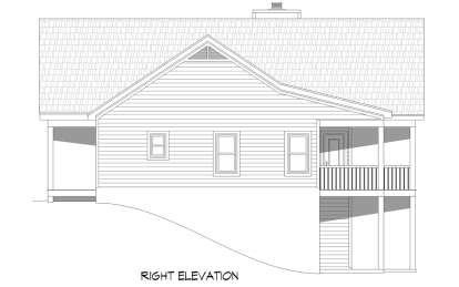 Lake Front House Plan #940-00802 Elevation Photo