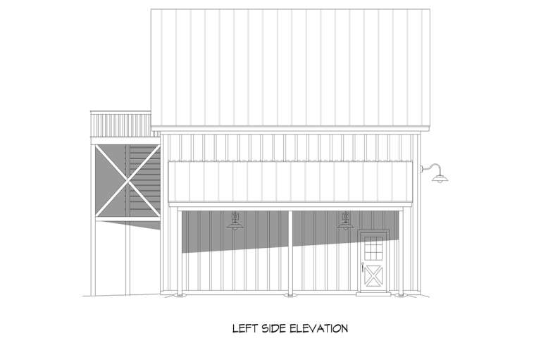 Barn House Plan #940-00804 Elevation Photo