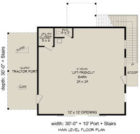Garage Floor for House Plan #940-00804
