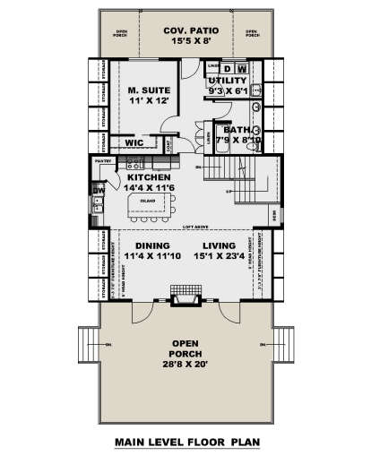 Main Floor  for House Plan #039-00741