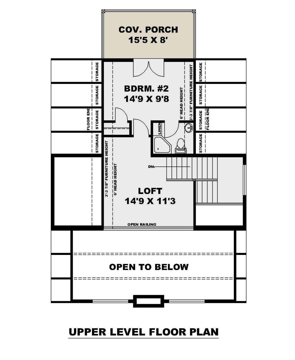 HousePlans A Frame 039-00741 floor plan 2