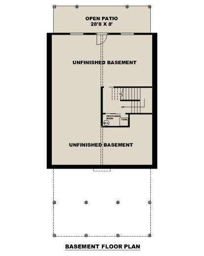 Basement for House Plan #039-00741