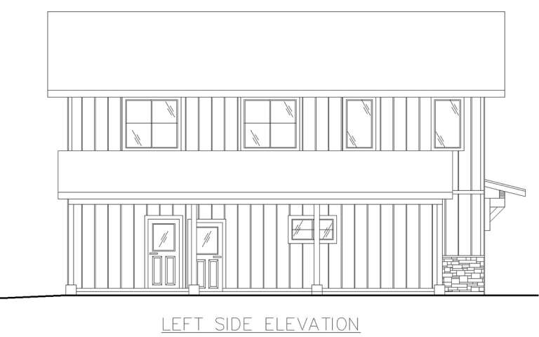 Barn House Plan #039-00742 Elevation Photo