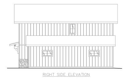 Barn House Plan #039-00742 Elevation Photo