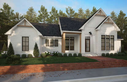 House Plan House Plan #29369 Angled Front Elevation