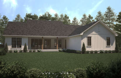 Modern Farmhouse House Plan #041-00330 Elevation Photo